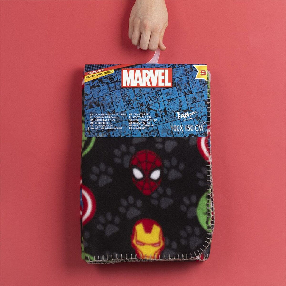 Huisdierendeken Marvel Zwart (100 x 0,5 x 150 cm)