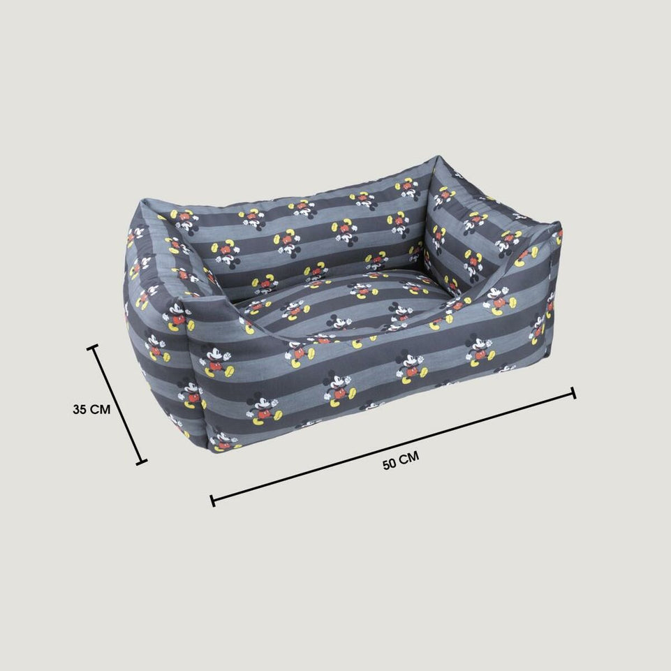 Hondenbed Mickey Mouse Zwart (50 x 35 x 15 cm)