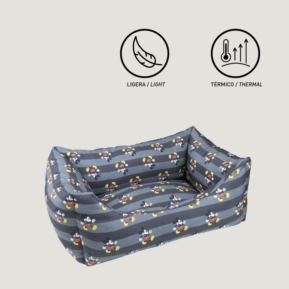 Hondenbed Mickey Mouse Zwart (50 x 35 x 15 cm)
