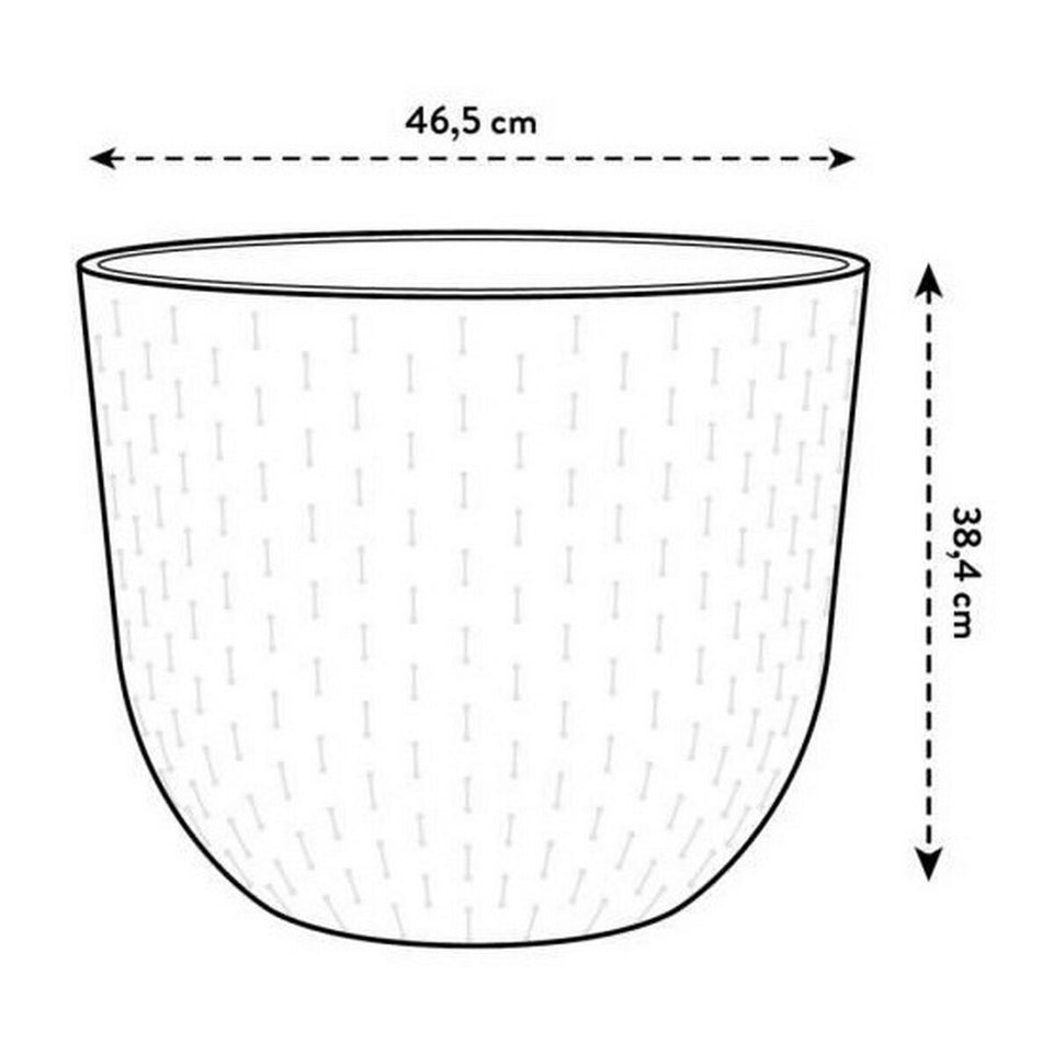 Bloempot Elho Fuente Grains Rond Bruin Plastic (Ø 46,5 x 38,4 cm)