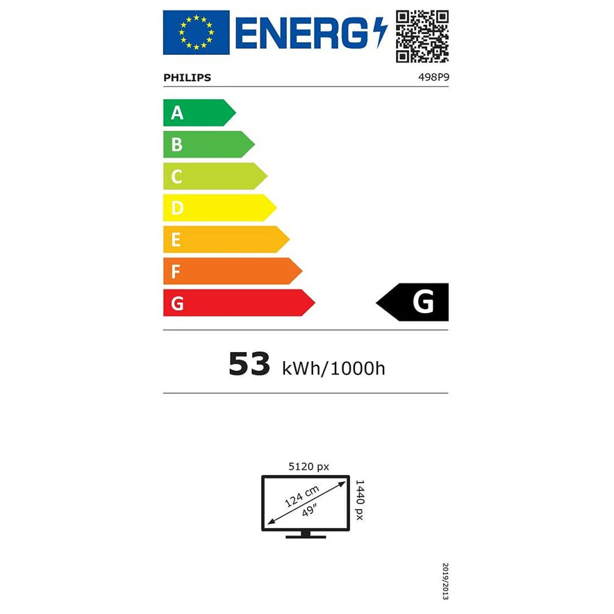 Monitor Philips 498P9/00 DQHD Gebogen 49" WLED LED LCD VA Flicker free
