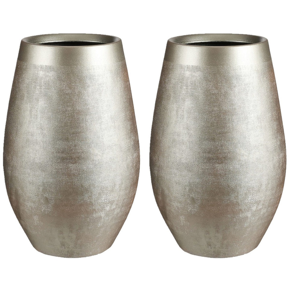 Grondlegger Mica Decorations Douro Cirkelvormig Keramisch Gouden (Ø 26 x 40 cm)
