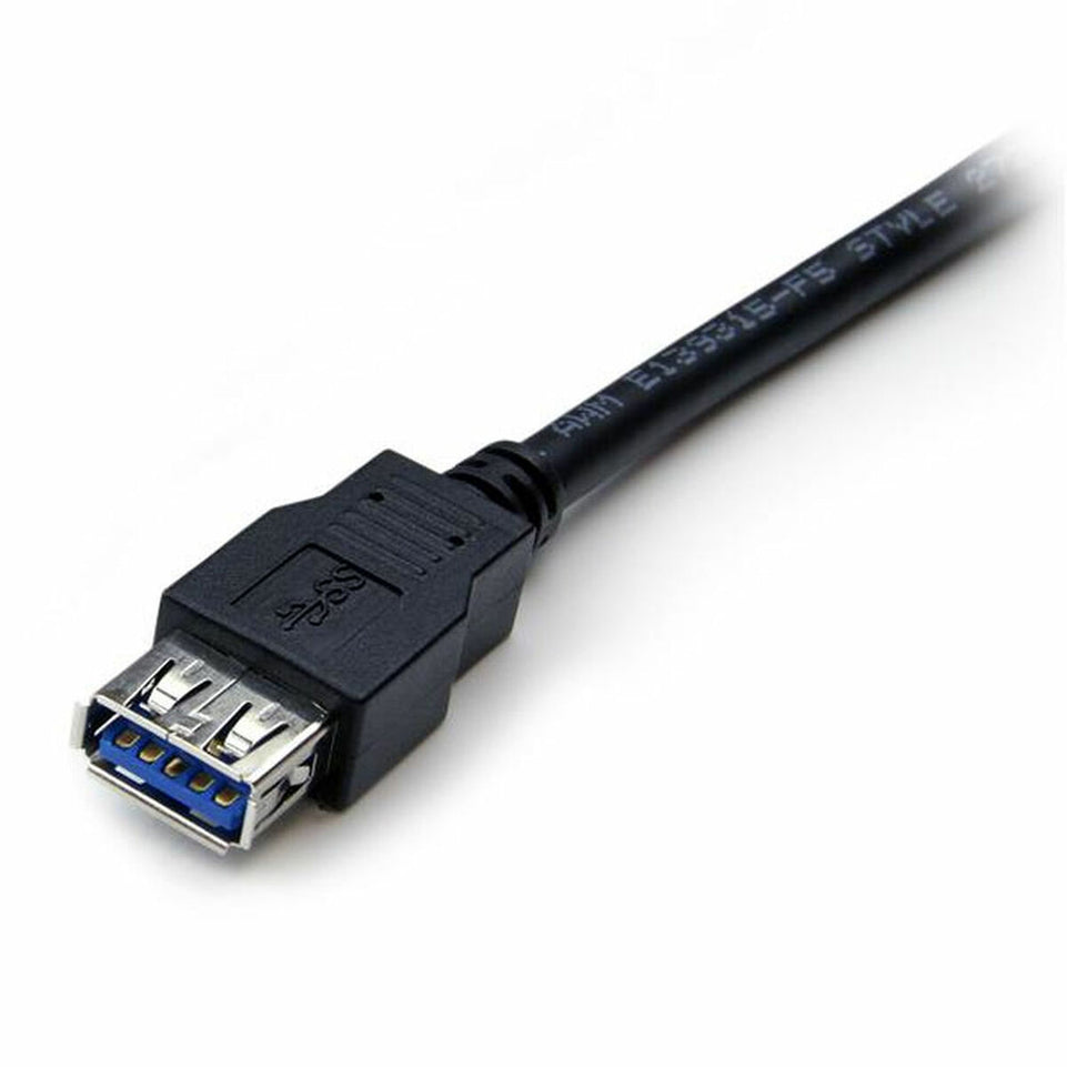 USB-kabel Startech USB3SEXT2MBK Zwart