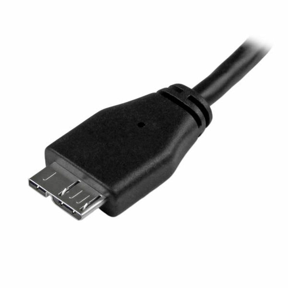 Kabel USB naar Micro-USB Startech USB3AUB15CMS Zwart