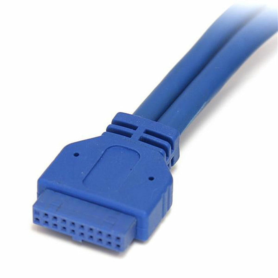 USB-kabel Startech USB3SPNLAFHD IDC USB A Blauw