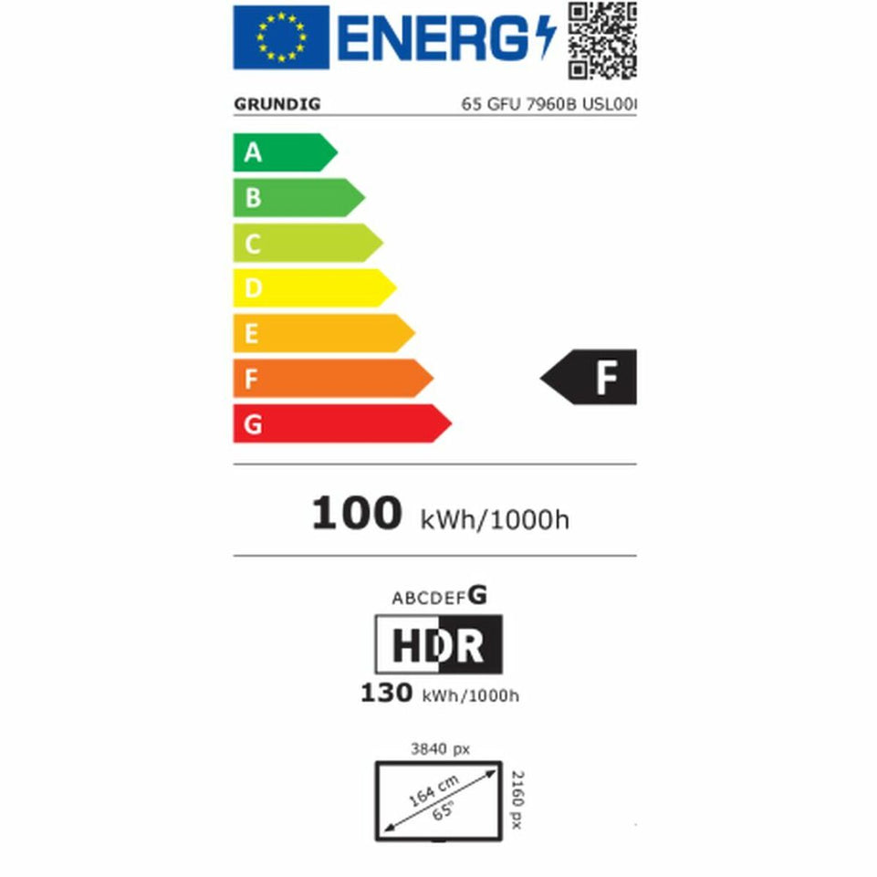 Smart TV Grundig 65GFU7960B 65" 4K Ultra HD IPS LED Android TV Zwart