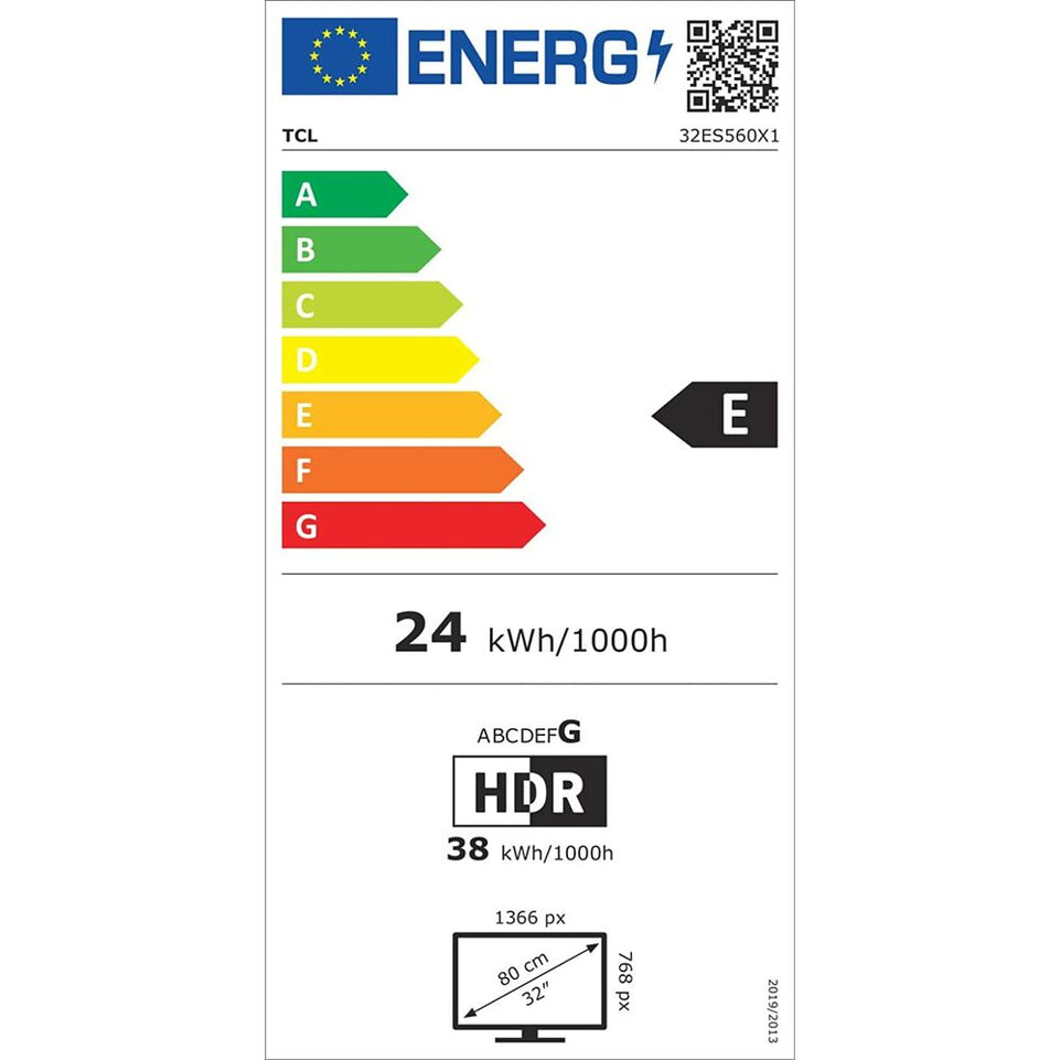 Smart TV TCL 32ES560 Android TV 9.0 HD HDR10 LCD 32" LED Direct-LED
