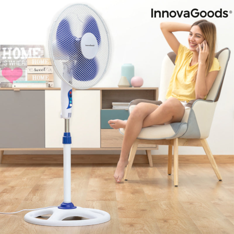 Staande ventilator InnovaGoods IG814250 Blauw 50 W (Refurbished C)