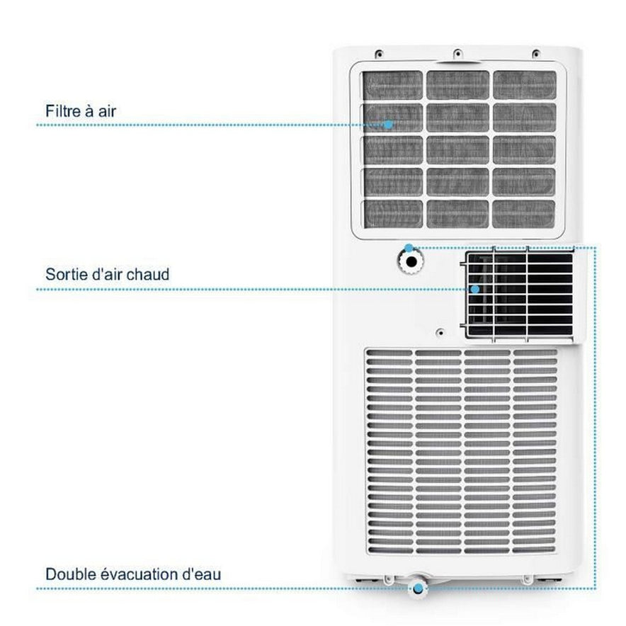 Draagbare Airconditioning Oceanic 7000 BTU Wit A 2100 W