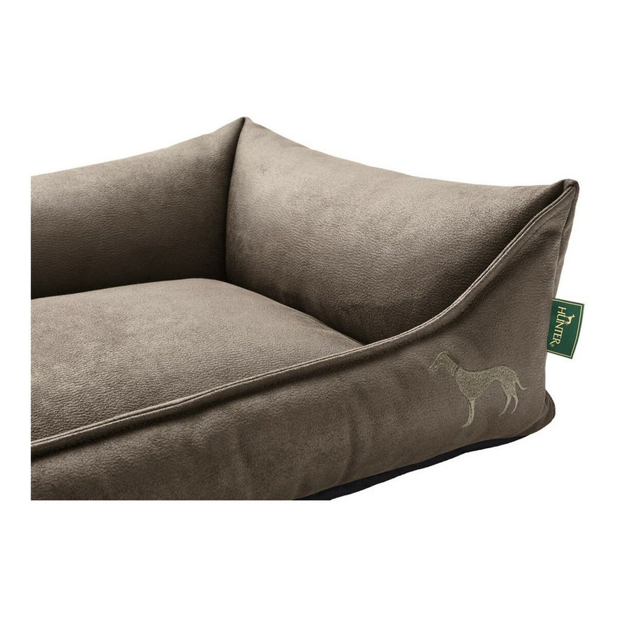 Bank voor honden Hunter Bologna Synthetisch Leer Grijs (70 x 50 cm)