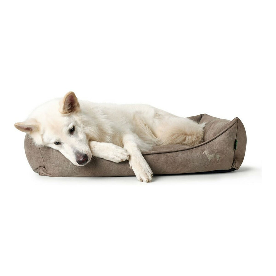 Bank voor honden Hunter Bologna Synthetisch Leer Grijs (70 x 50 cm)