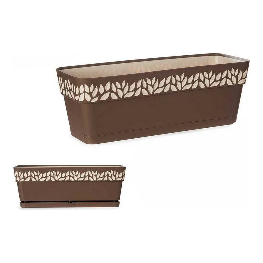 Zelfwaterende plantenpot Stefanplast 3920511 Bruin Beige Plastic