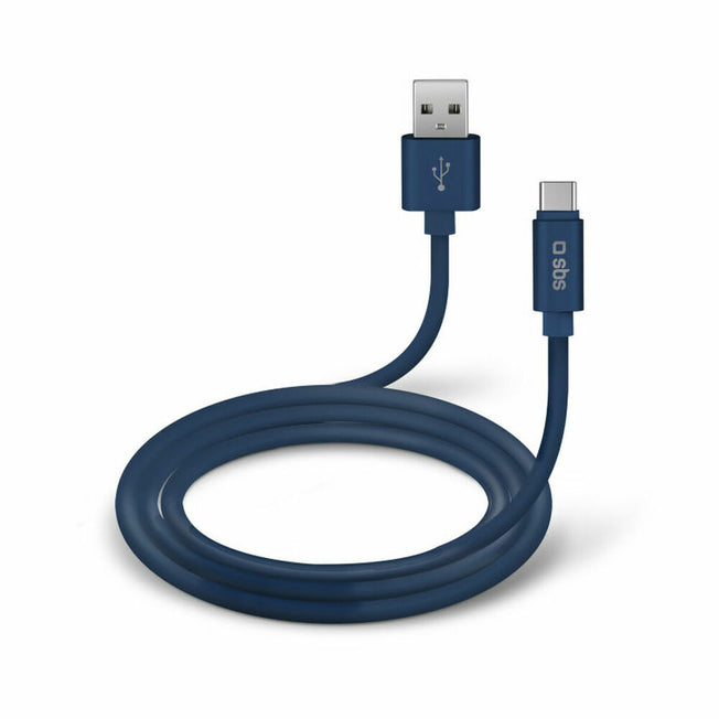 Kabel USB naar 2.0 naar USB C SBS TECABLPOLOTYPECB Blauw