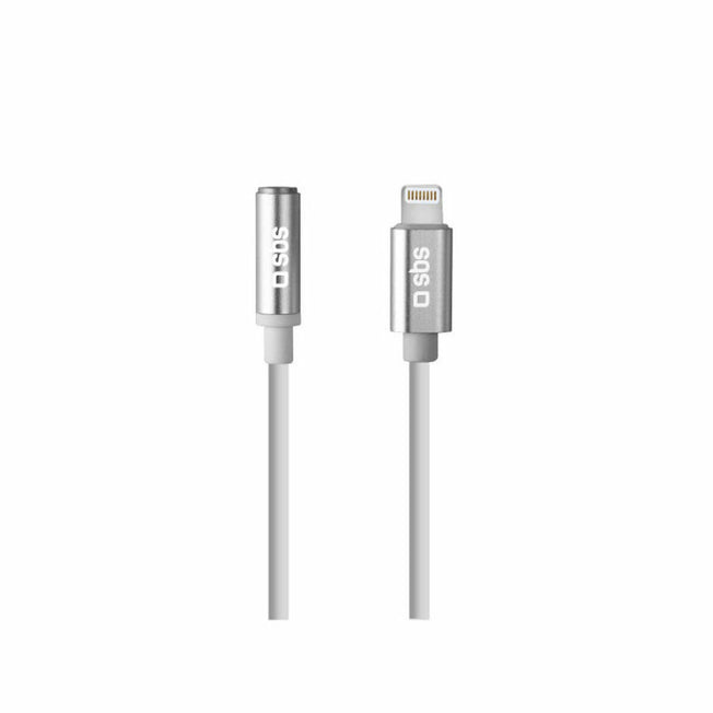 Audio Jack Adapter SBS TEADAPTJACKMFIW Lightning Wit