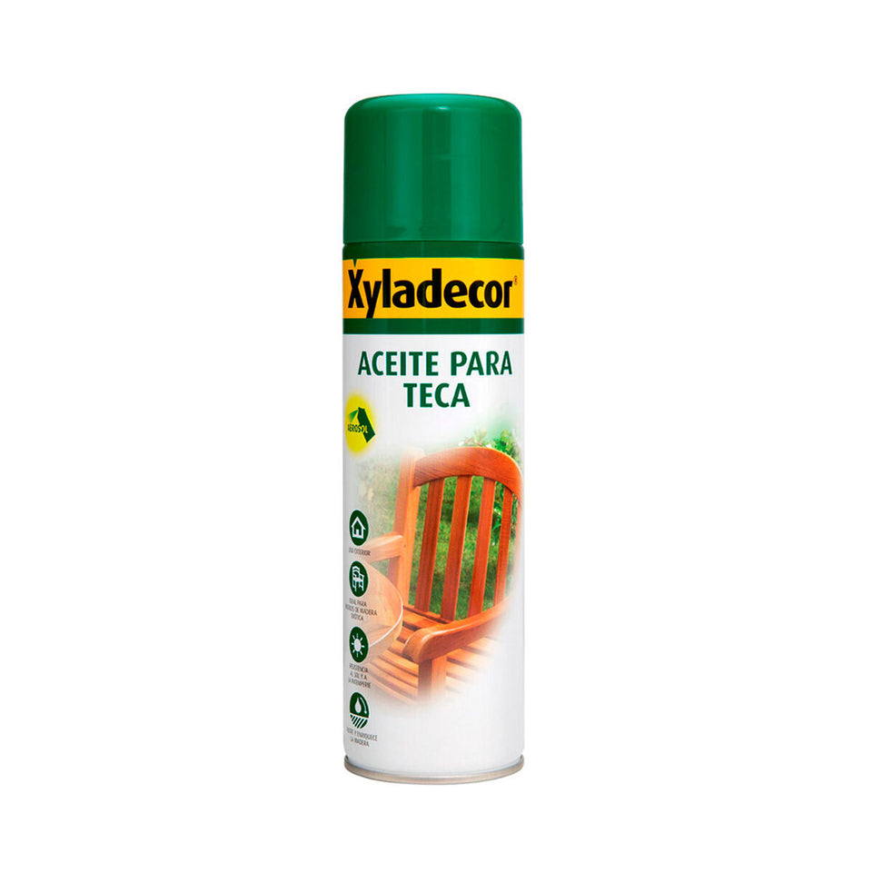 Teakolie Xylazel Xyladecor 5160239 Spray 500 ml Kleurloos Mat