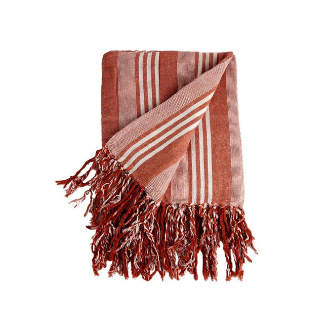 Multifunctionele sjaal Strepen Rood Wit (205 x 235 cm)