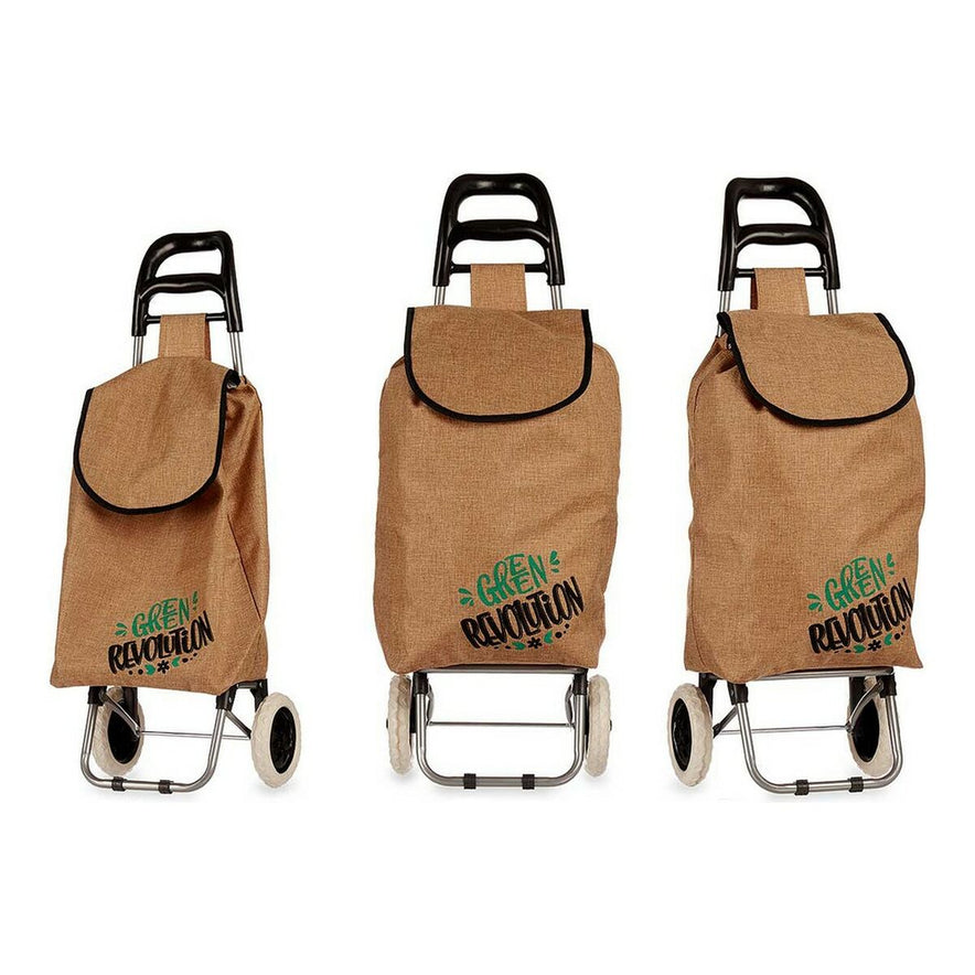 Winkelwagen Bruin Metaal Plastic (36 x 95 x 27 cm)