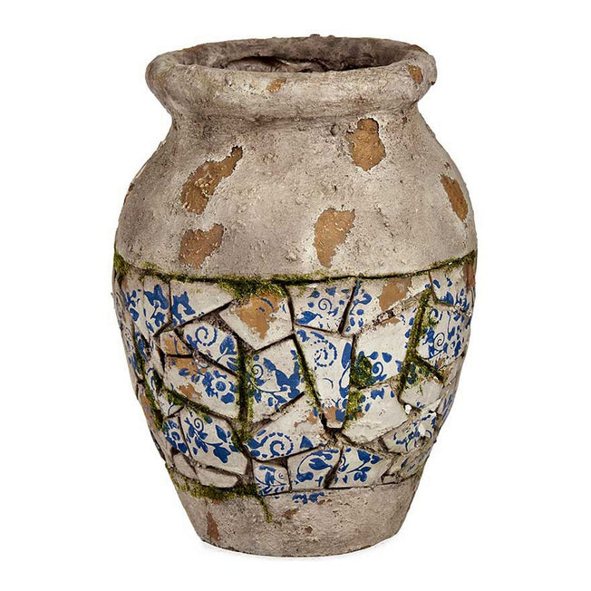 Decoratief tuinfiguur Vaas Verouderde afwerking Polyresin (25 x 32,5 x 25 cm)