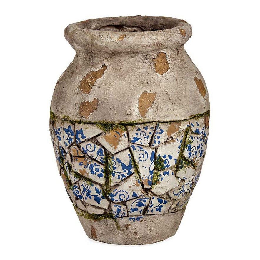 Decoratief tuinfiguur Vaas Verouderde afwerking Polyresin (25 x 32,5 x 25 cm)