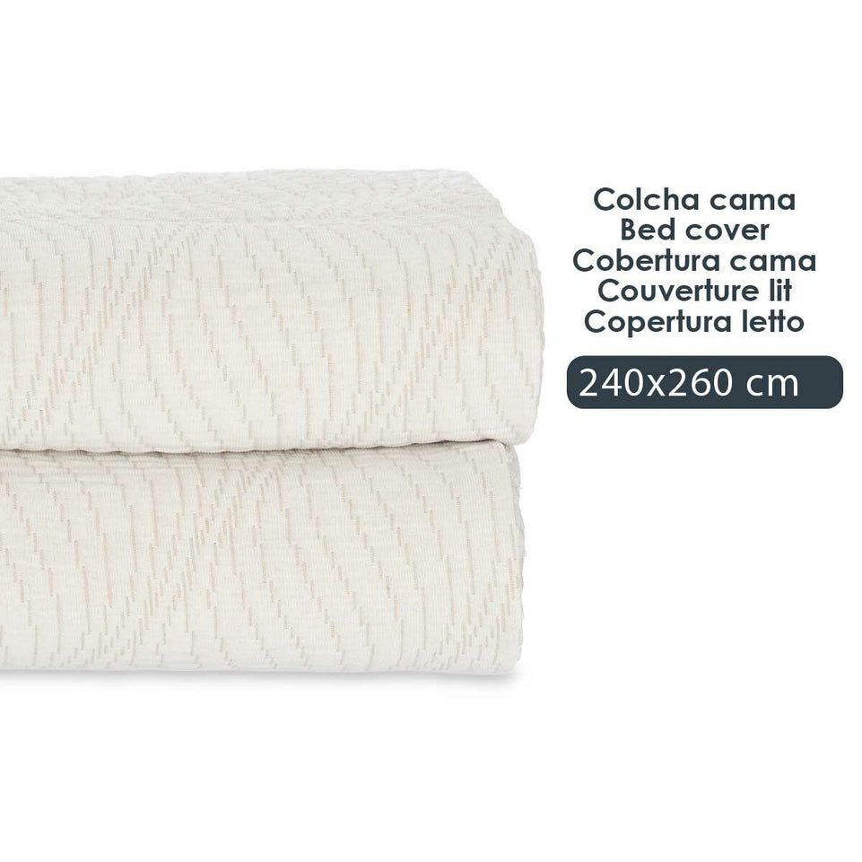 Sprei Golven Beige (240 x 260 cm)
