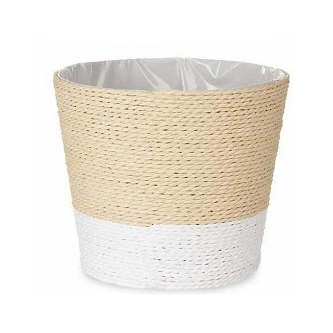 Grondlegger Natuurlijk Bruin Touw Wit Plastic