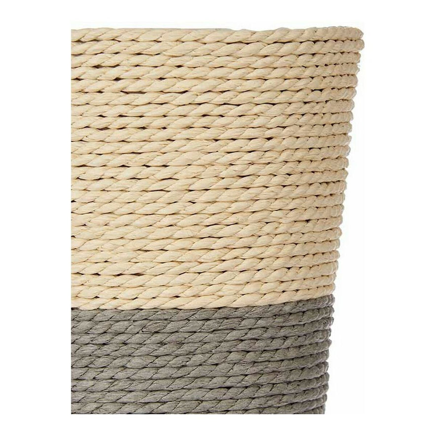 Grondlegger Natuurlijk Grijs Bruin Touw 14 x 14 x 14 cm Plastic 14 x 12,5 x 14 cm