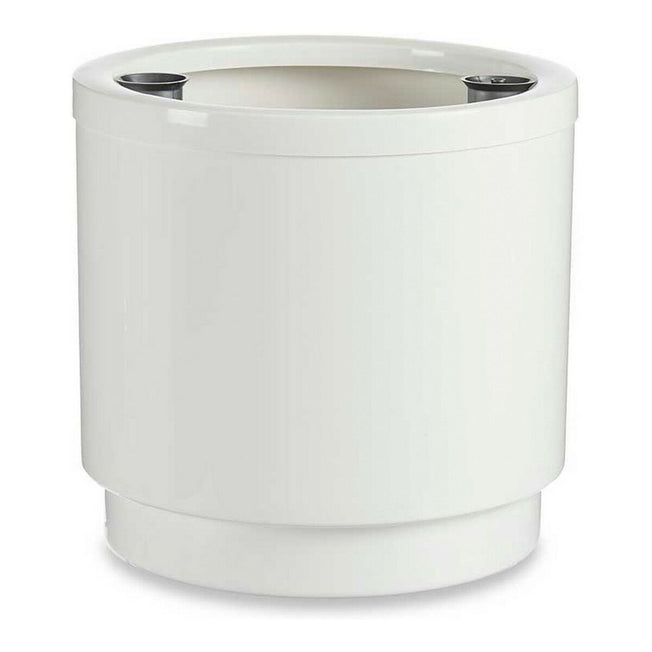 Zelfwaterende bloempot Wit Polypropyleen