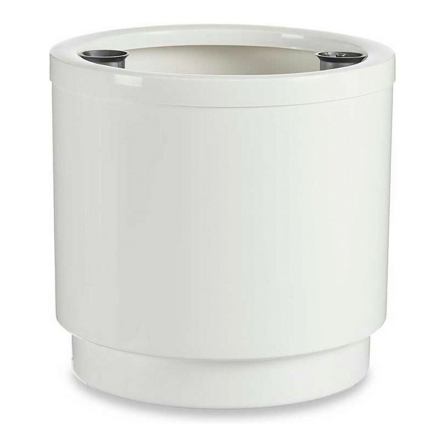 Zelfwaterende bloempot Wit Polypropyleen