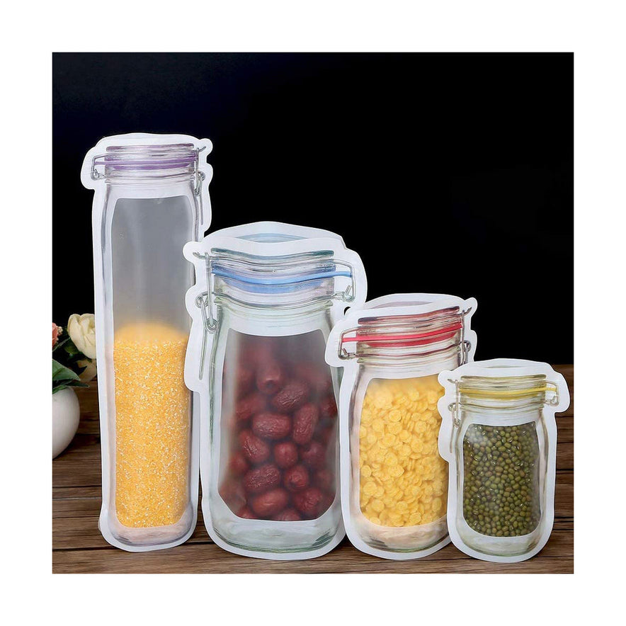Set van herbruikbare zakjes voor voedingsmiddelen 5 Onderdelen (13,5 x 19,5 x 7,3 cm)