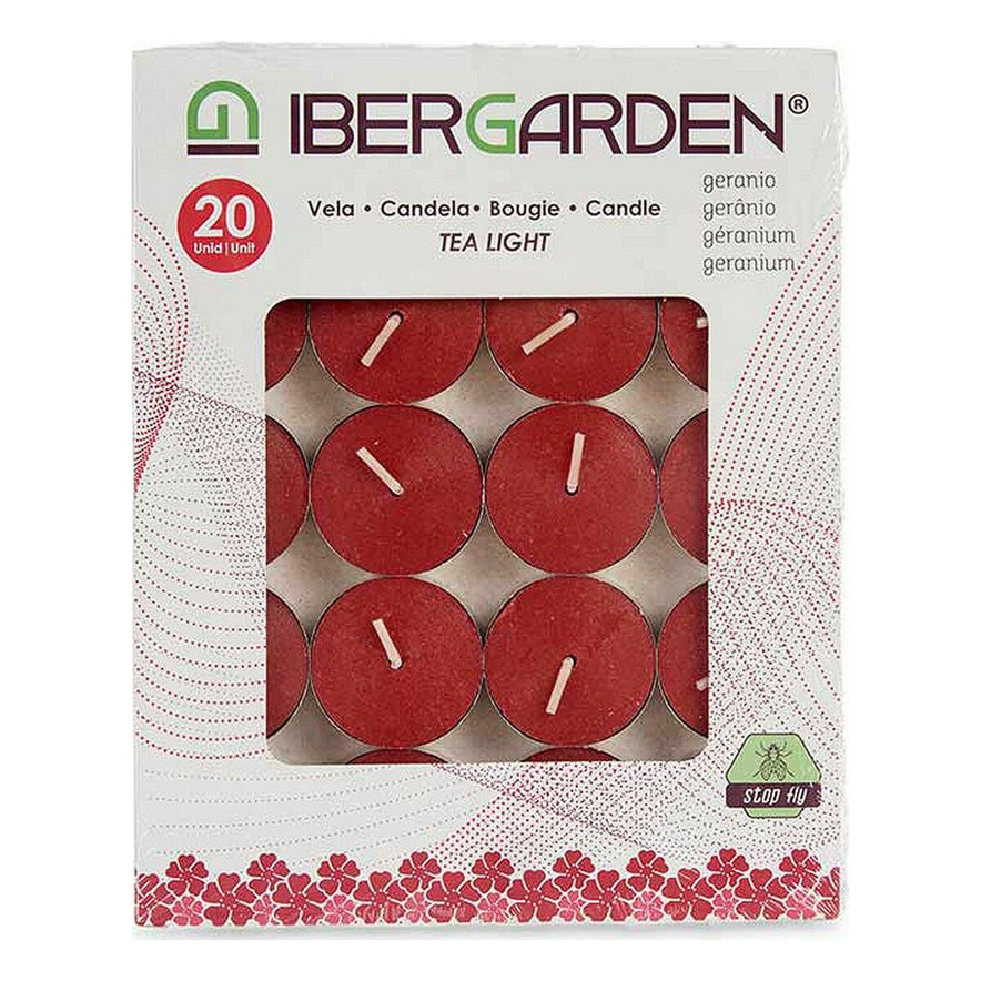 Kaarsenset Geranium Rood (12 Stuks)
