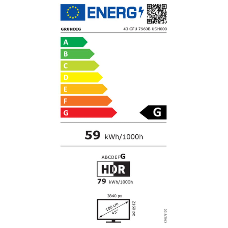 TV Grundig 43GGU7960B LED 4K Ultra HD 43"